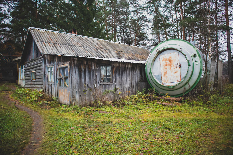 Один из домов на территории храмового комплекса