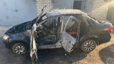 В Новочебоксарске сгорел автомобиль в гаражном кооперативе