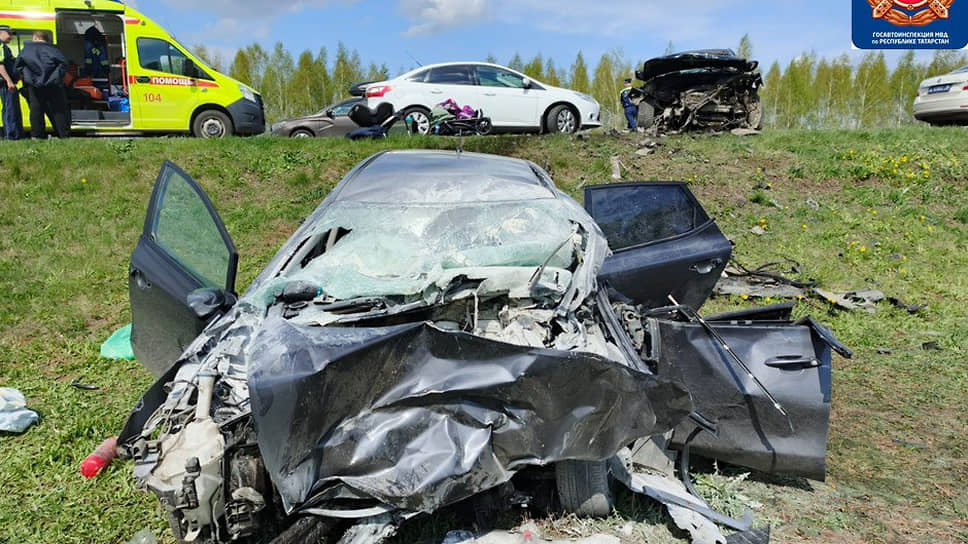 В Лаишевском районе Татарстана авто с младенцем в салоне загорелось после ДТП