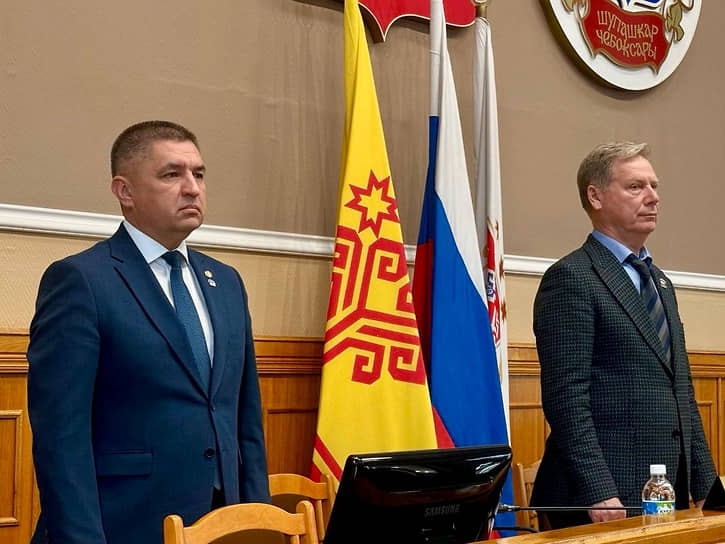 Бывший мэр Чебоксар Владимир Доброхотов (слева).