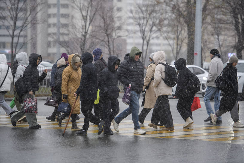 Первый снег в Казани