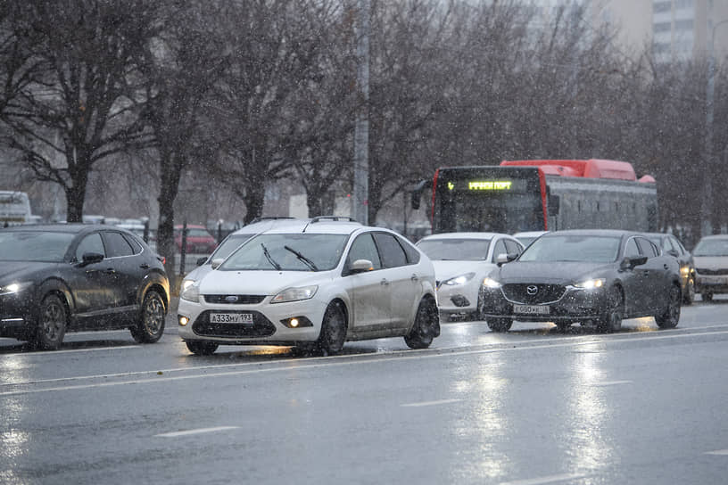 Первый снег в Казани