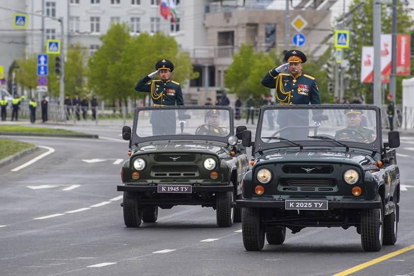 Военный парад на площади Тысячелетия Казани, посвященный 80-ой годовщине Победы в Великой Отечественной войне
