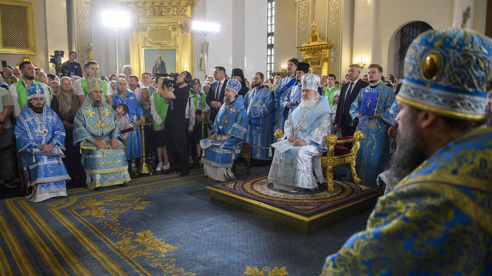 Божественная литургия после Крестного хода