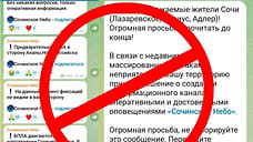 Мэрия Сочи предупредила о фейках о БПЛА в Telegram-каналах
