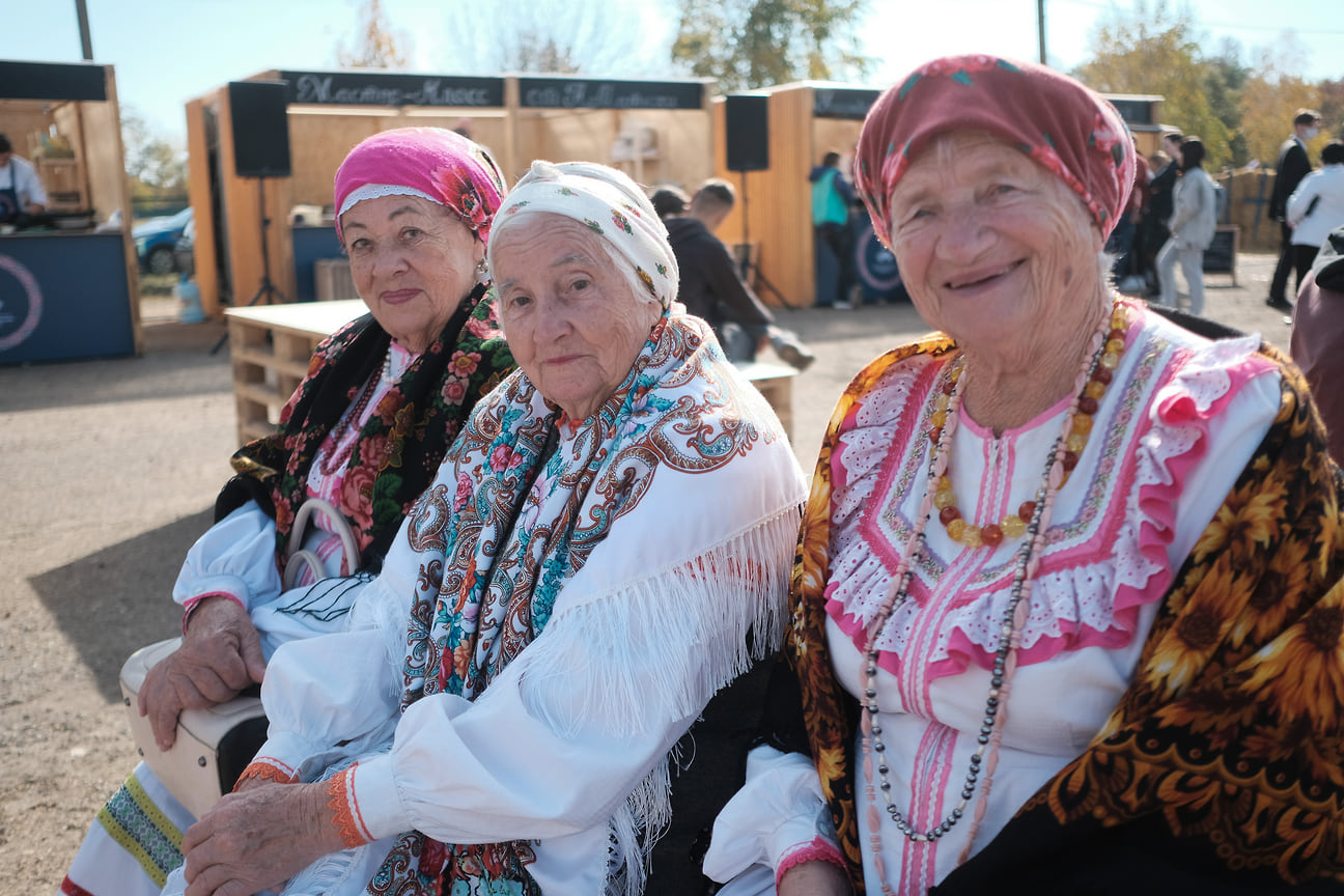 Участники фестиваля традиционной казачьей культуры «Александровская крепость». Хутор Аргатов (Усть-Лабинский район), октябрь 2021
