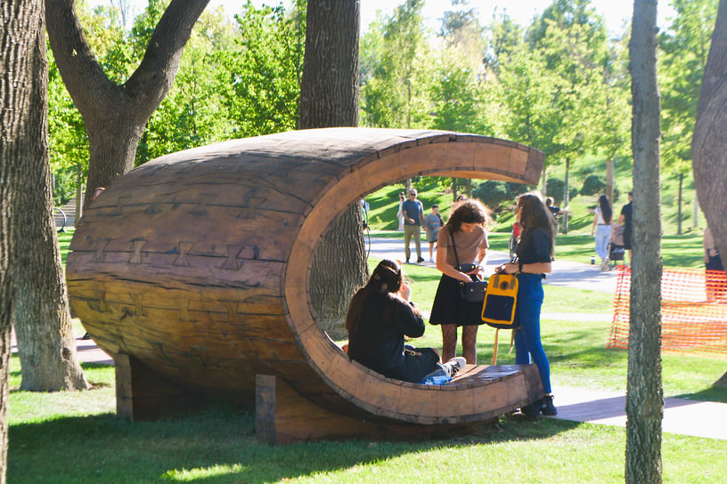 Деревянная беседка