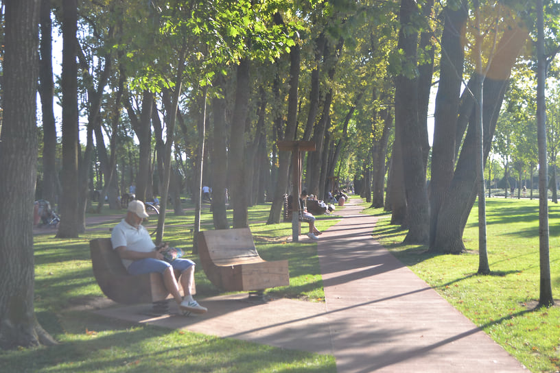 Пройти к «Озеру с ротондой» и «Кроличьей норе» также можно по Дубовой аллее