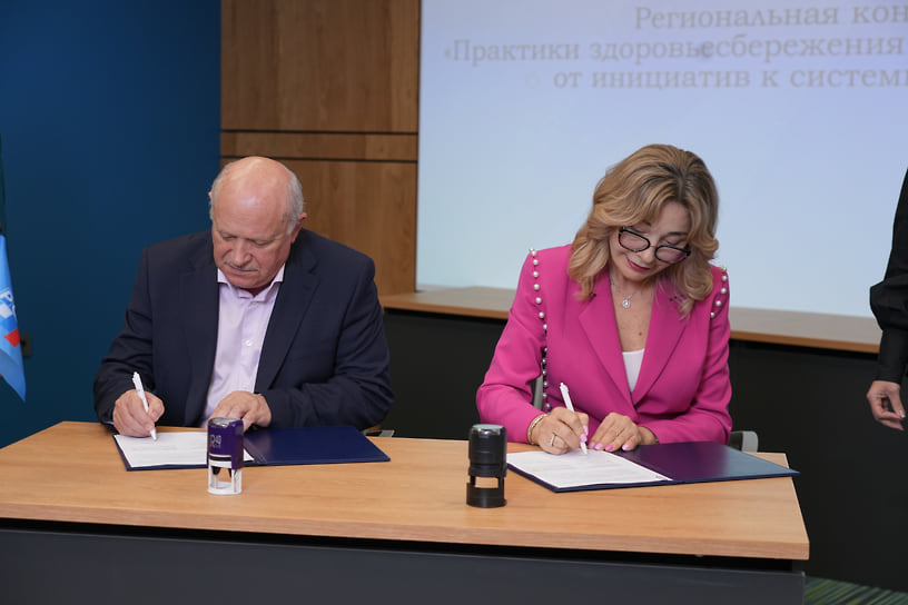 Сергей Огурцов, заместитель председателя Краснодарского регионального отделения РСПП, и Галина Ермакова, председатель Краснодарского регионального отделения «Союза женщин России», подписали соглашение о сотрудничестве