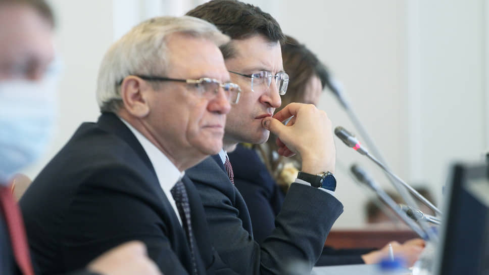 Нижегородское правительство обозначило приоритеты господдержки (на снимке глава заксобрания Евгений Люлин и губернатор Глеб Никитин)