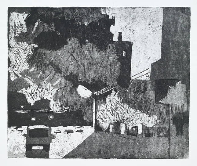 Работа Анны Лагеды для выставки «Нижграф», фото предоставлено мастерской печатной графики «Ардженто»