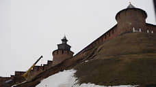 Оползень сошел на склоне у Нижегородского кремля