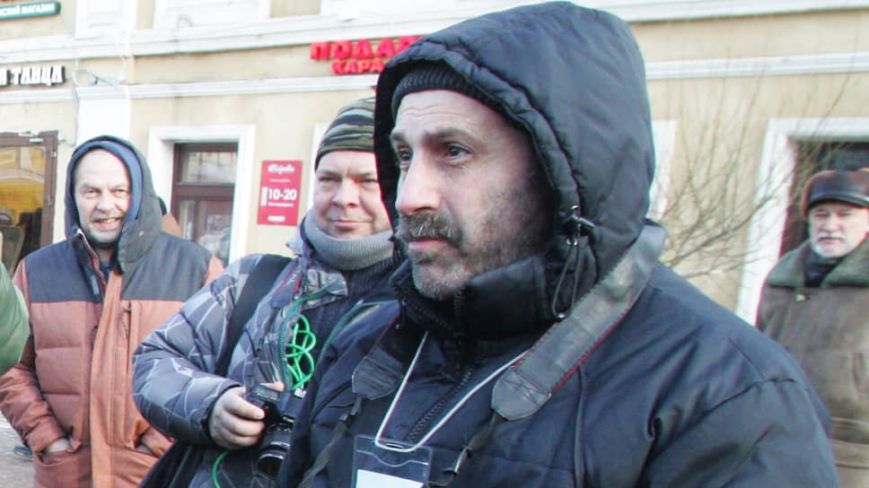 Нижегородский активист Илья Мясковский (на переднем плане)