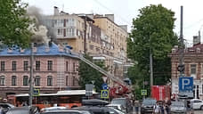 Здание загорелось в центре Нижнего Новгорода 10 июня