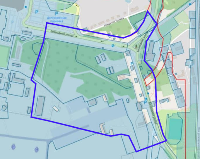 Границы планировки территории под размещение «Нижний экспо» около аэропорта
