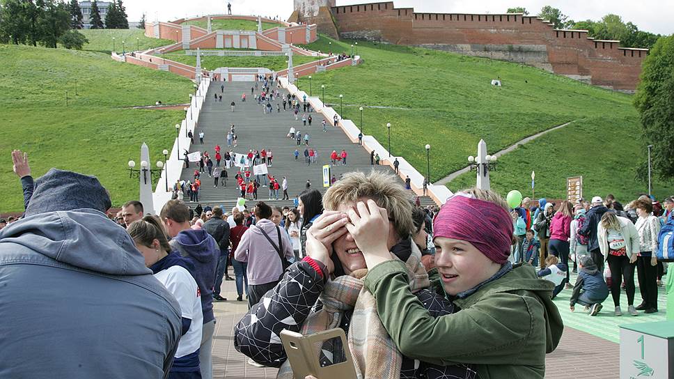 Чкаловская лестница за свою историю повидала немало соревнований