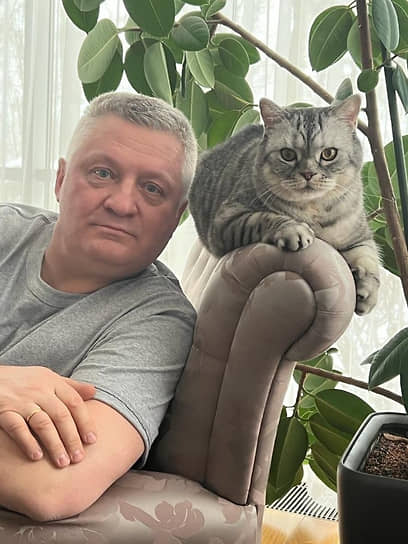 Генеральный директор АО «Корпорация развития Нижегородской области» Игорь Ищенко с котом Ластиком
