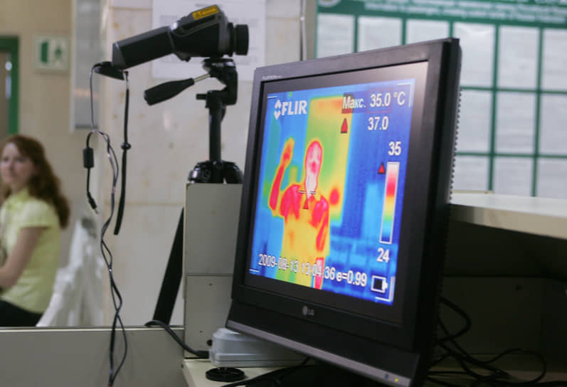 Тепловизор для контроля здоровья пассажиров аэропорта