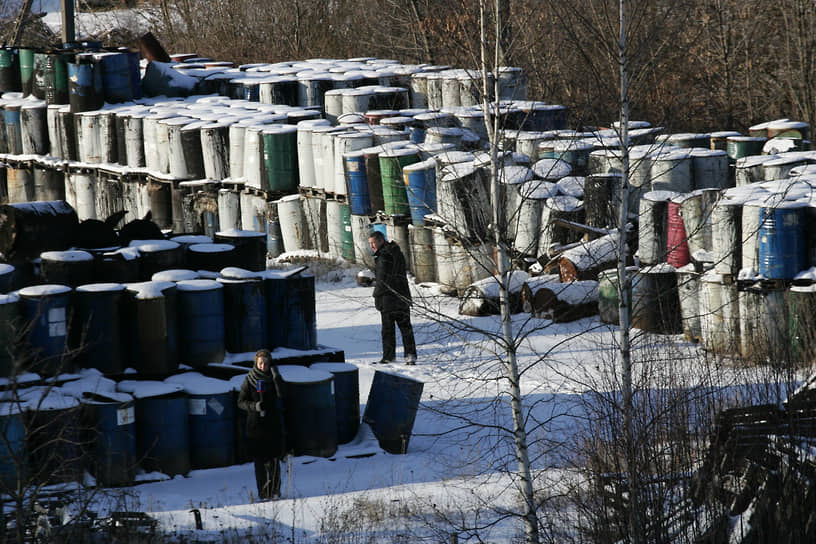 Свалка промышленных отходов в Павлово