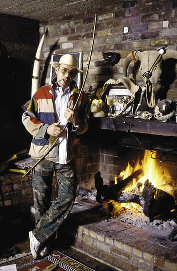 Хантер С. Томпсон, на своем ранчо в Аспене, Колорадо, 1990 год