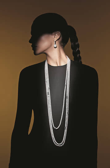 Podnebesnaya &amp; Podnebesny, сотуары и серьги Daily Pearls, белое золото, жемчуг Южных морей, бриллианты