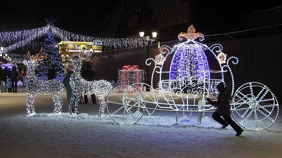 Новогодняя елка на так называемом «Арбате» в Барнауле