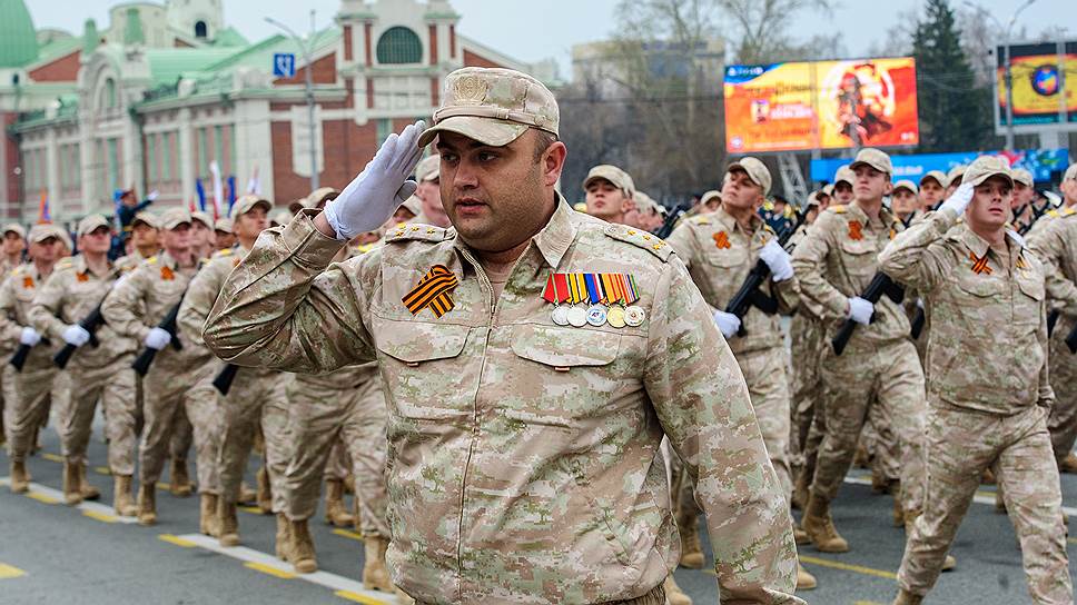 Репетиция парада Победы в Новосибирске