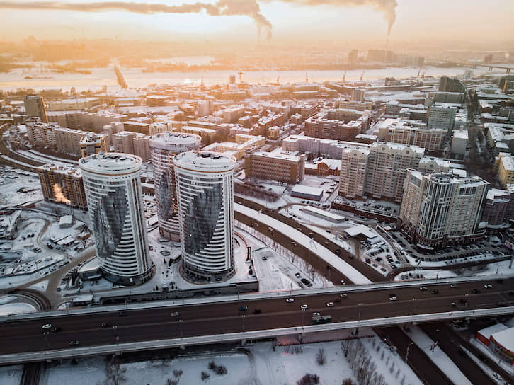 Новосибирск с высоты птичьего полета