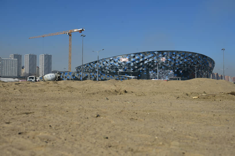 Строительство многофункциональной ледовой арены на левом берегу Оби в Новосибирске