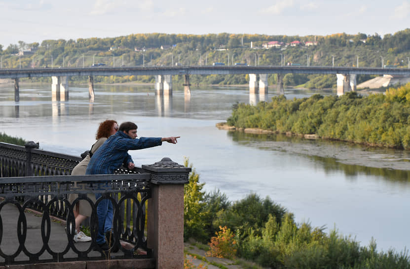 Набережная реки Томь в Кемерово