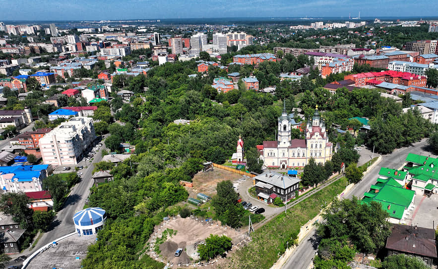 Воскресенская церковь на улице Октябрьский Взвоз в Томске
