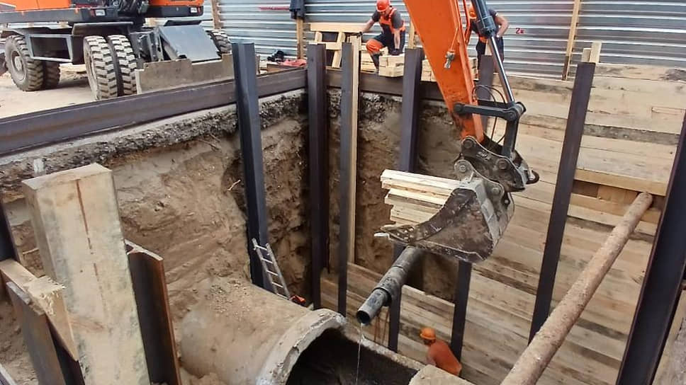 Реконструкция коллектора на ул. Оловозаводская