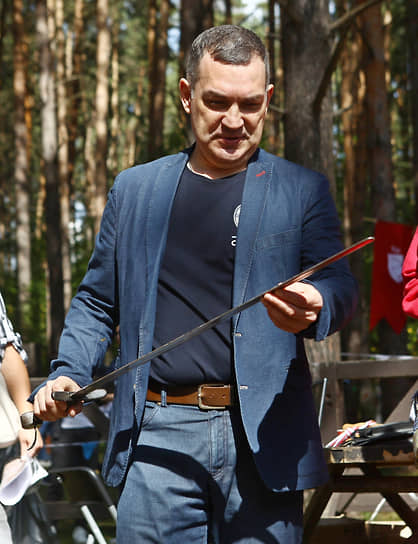 Мэр Новосибирска Максим Кудрявцев во время XI международного фестиваля исторической реконструкции и боевого фехтования «Княжий двор»