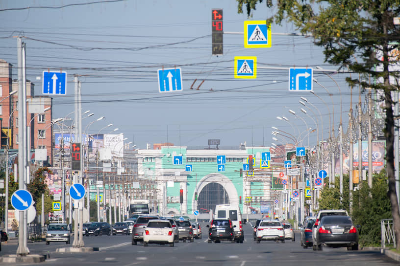 Виды Вокзальной магистрали в Новосибирске