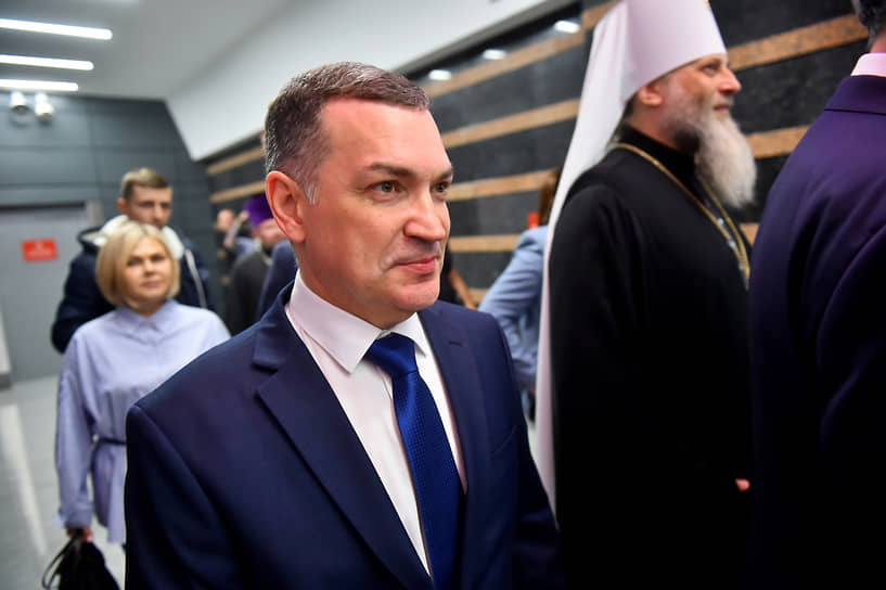 Мэр Новосибирска Максим Кудрявцев на открытии станции метро «Спортивная» в Новосибирске