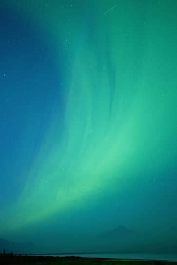 Северное сияние на Плато Путорана в Красноярском крае