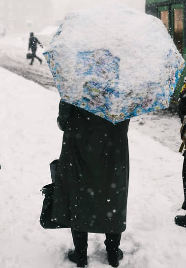 Снегопад в Новосибирске