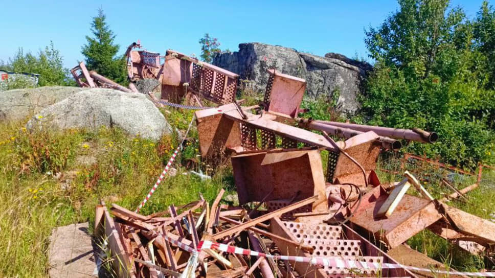 Свалка на территории "Полюдова камня"