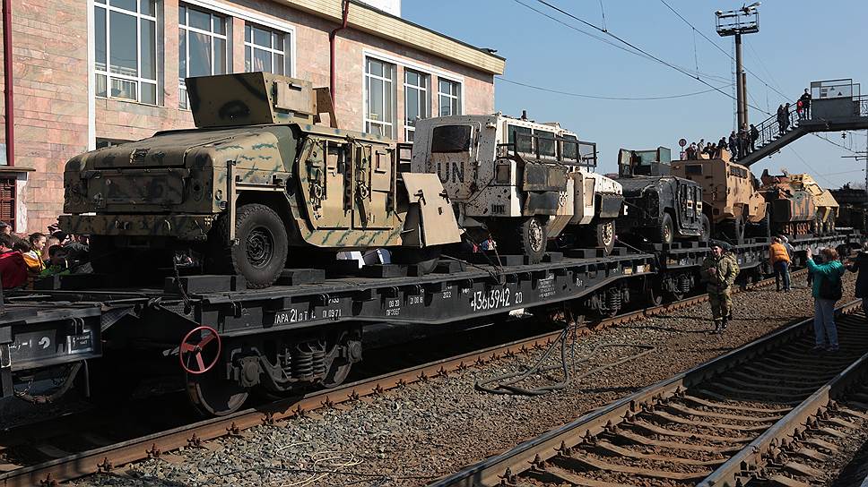 Эшелон с передвижной военно-патриотической акцией «Сирийский перелом» прибыл в Пермь.