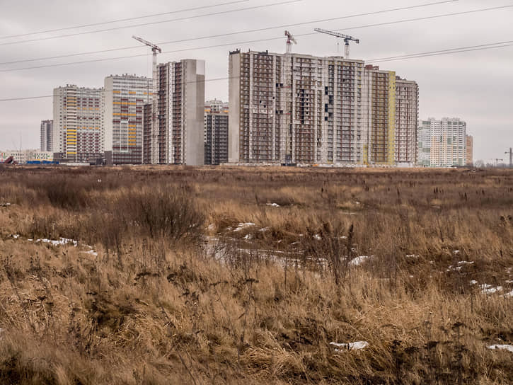 Строящиеся жилые дома в Шушарах