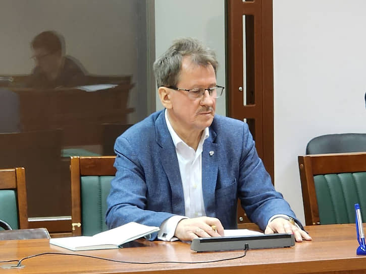 Бывший глава петербургского филиала «Росгранстроя» Леонид Лагода во время судебного заседания
