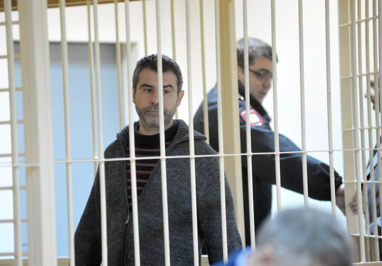 Генеральный директор турфирмы "Нева" Максим Пирогов во время судебного заседания по определению меры пресечения. Архив "Ъ". Ноябрь 2014 года.