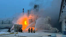 В Усть-Луге продолжают гореть около 400 кв. метров терминала «Новатэк»