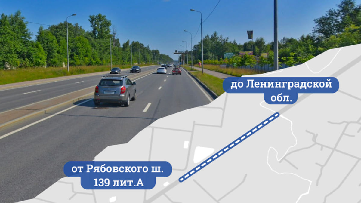 На Рябовском шоссе в рамках нацпроекта отремонтируют 12 тыс. кв. м  дорожного полотна – Коммерсантъ Санкт-Петербург