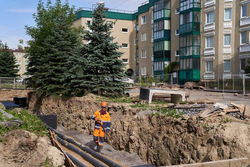 Ремонт теплосетей в Пушкинском районе Петербурга