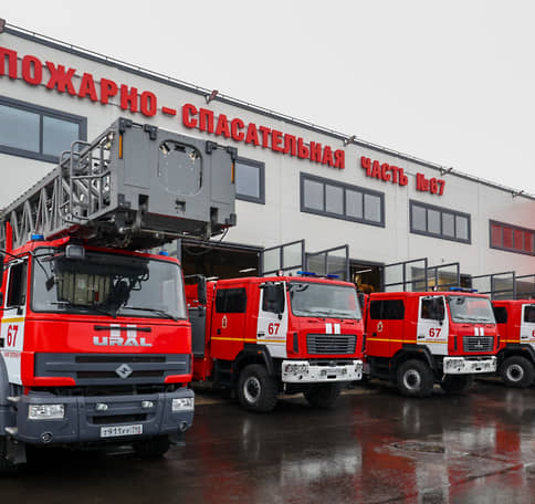 В Выборгском районе Петербурга открылось новое пожарное депо
