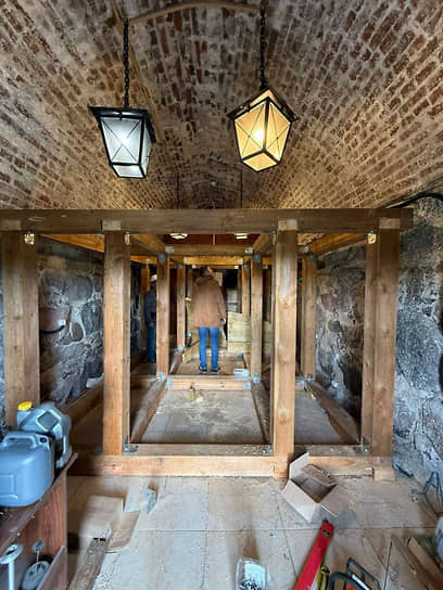 Работы по консервации крепости Корела