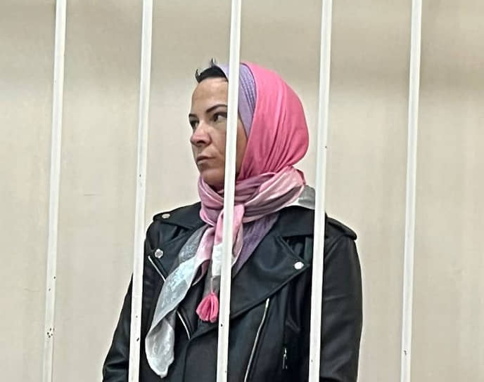 Яна Шпаковская в зале суда