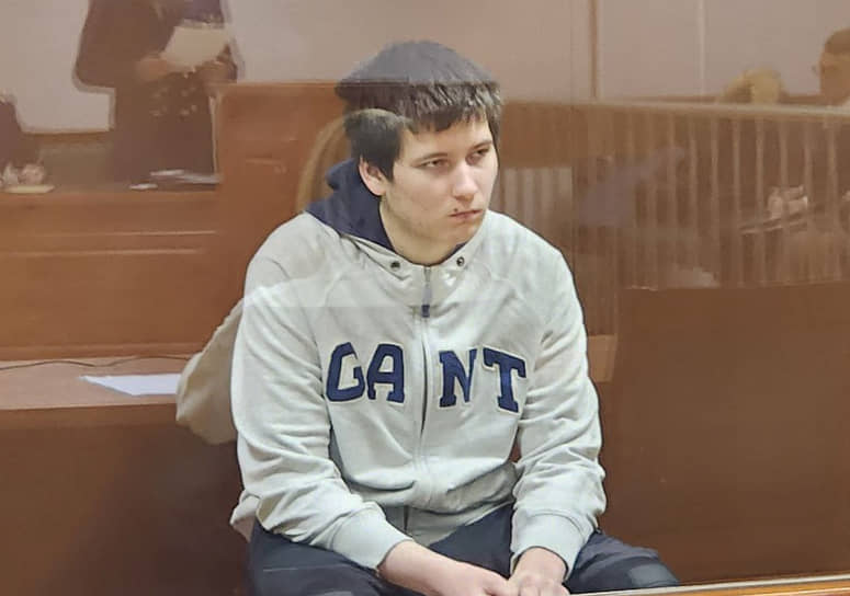 Обвиняемый в диверсии Вячеслав Зайцев в зале суда