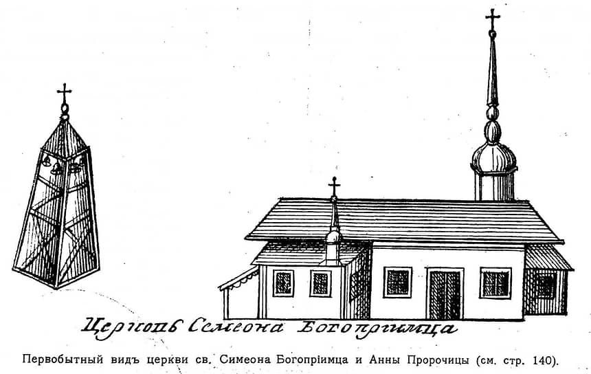 Первоначальный план Церкви святого Симеона Богоприимца и Анны пророчицы